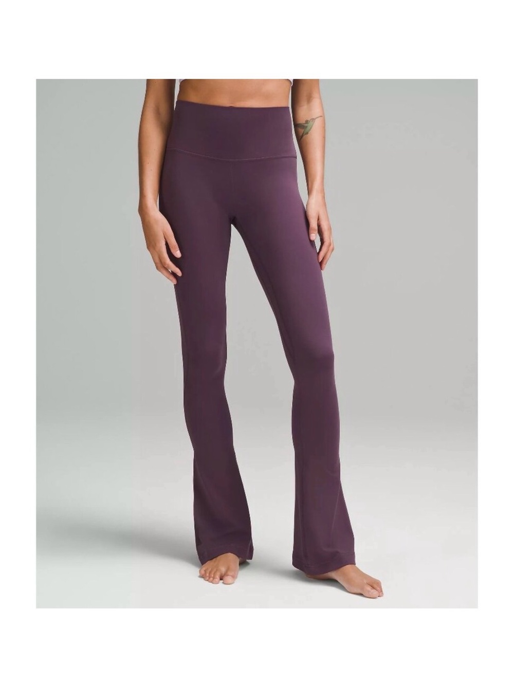 Lululemon High-Waist Plum Flare Yoga Pants